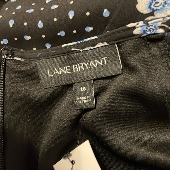 Lane Bryant lined mixed print floral asymmetrical maxi dress. NWT - Picture 7 of 9